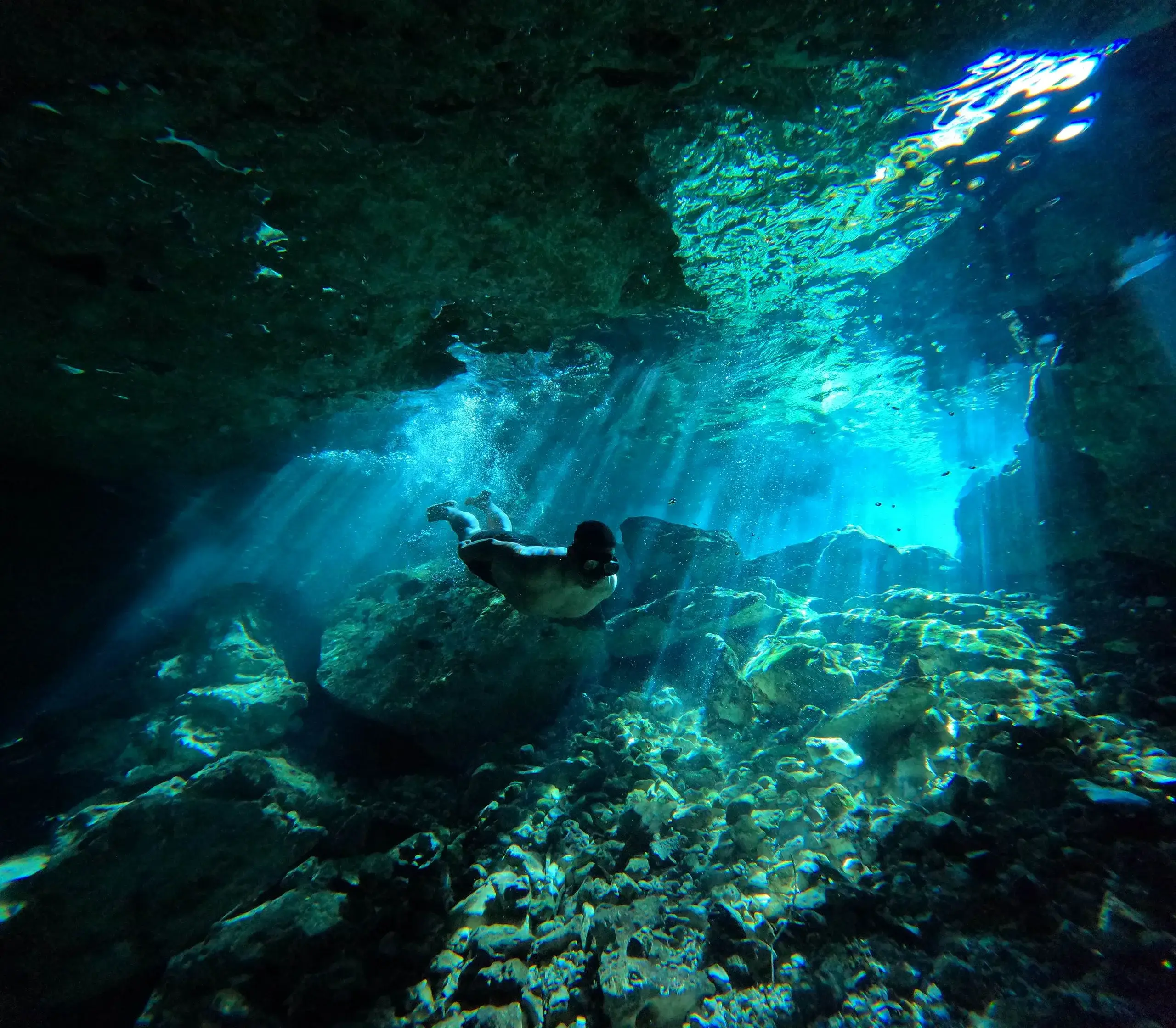 Baignade à la grotte Saturno