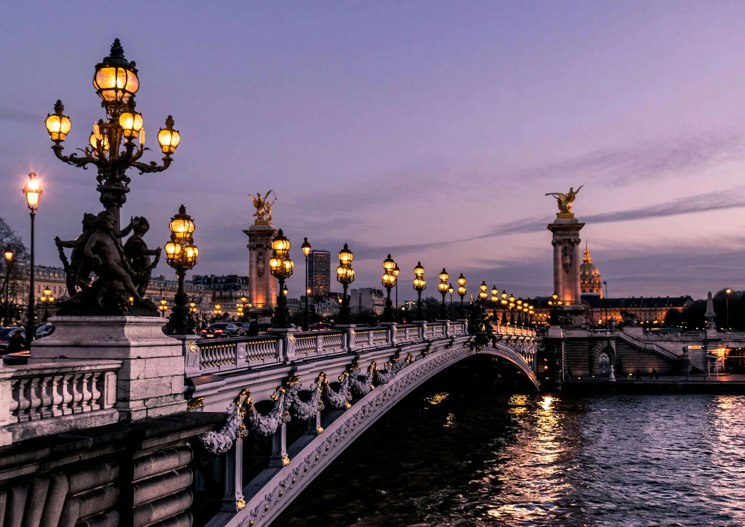 La tour Eiffel s'élevant au-dessus des toits de Paris