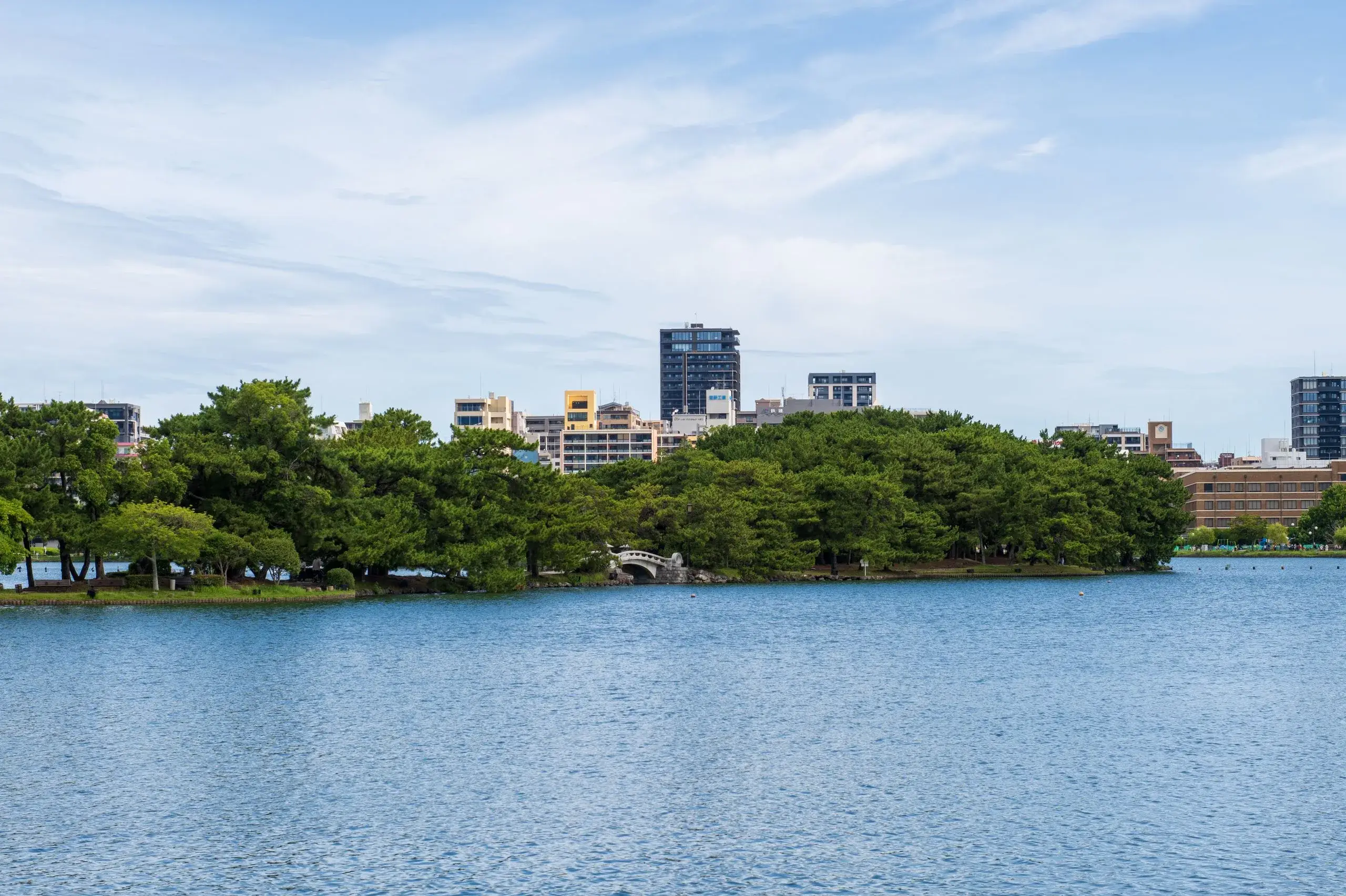 Parc Ohori et ruines du château de Fukuoka