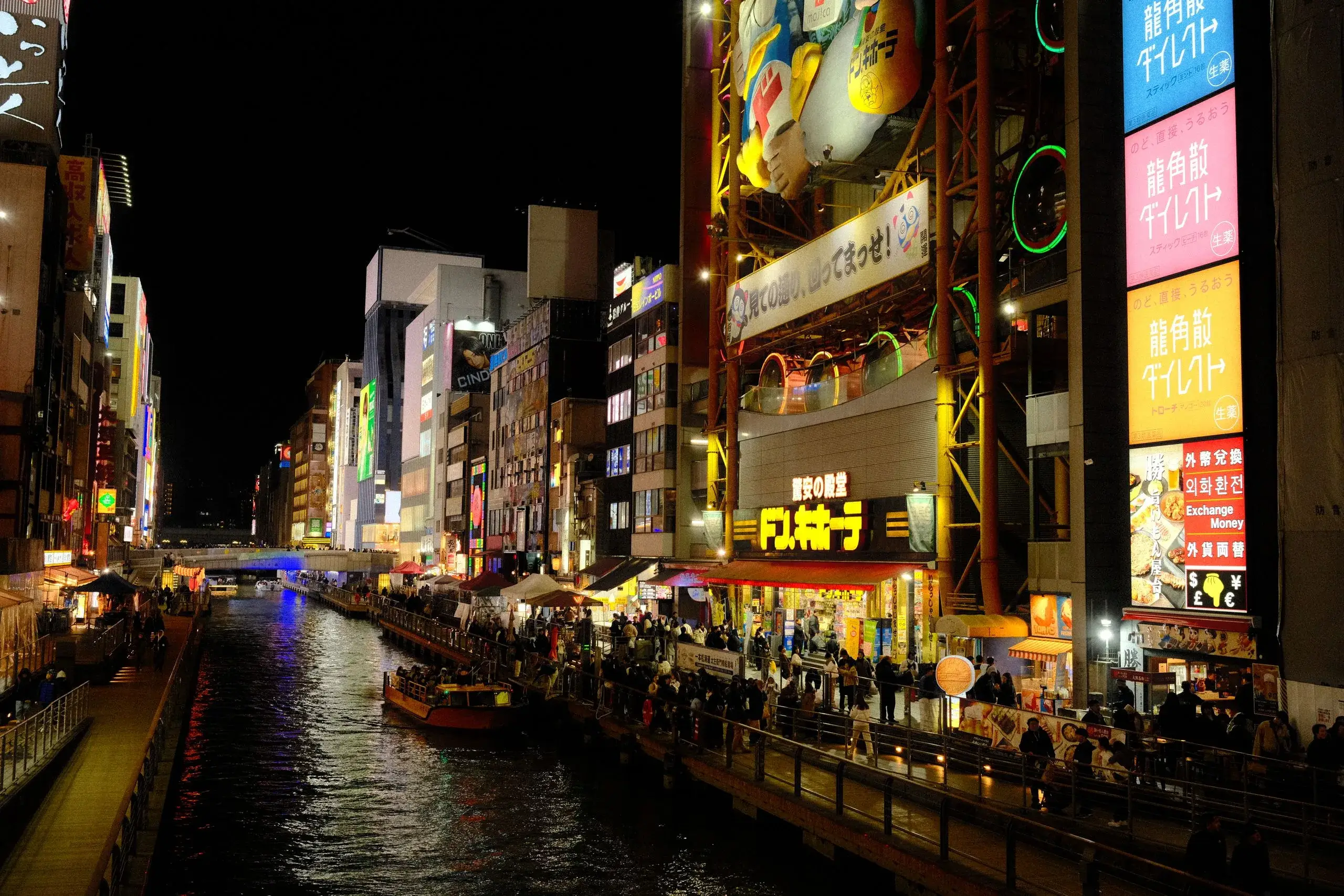 Dotonbori et enseigne Glico