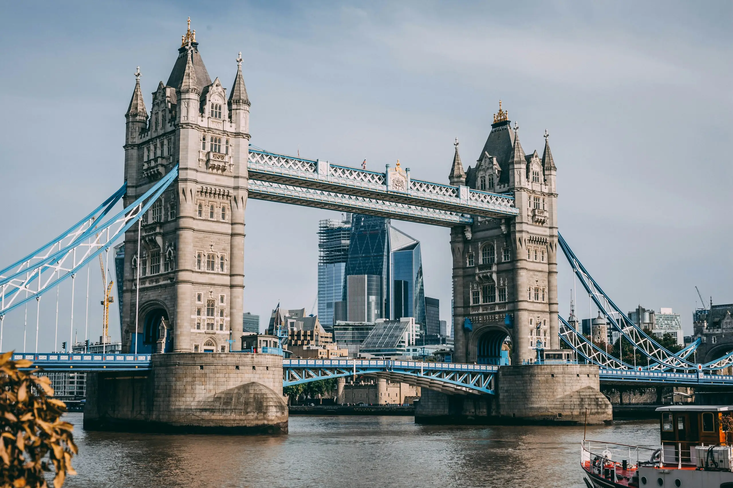Tower Bridge over the River Thames in London
